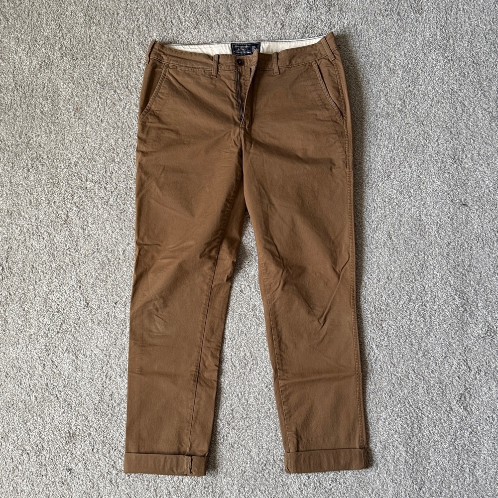 Abercrombie & Fitch Tan Chino Pants